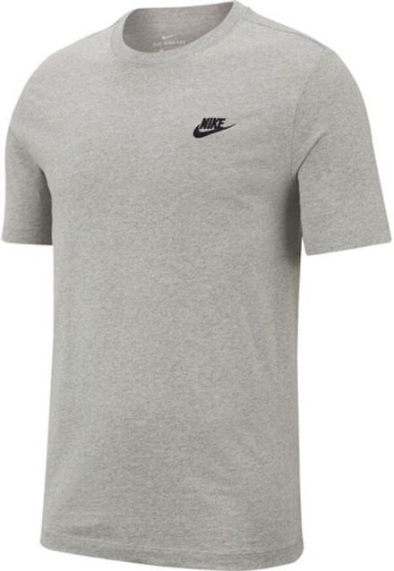 Мужская теннисная футболка Nike NSW Club Tee M - dark grey heather/black