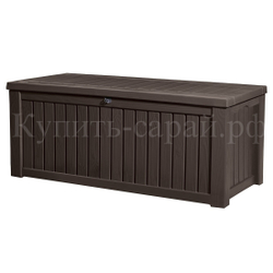 Пластиковый сундук Keter Rockwood 570 л brown