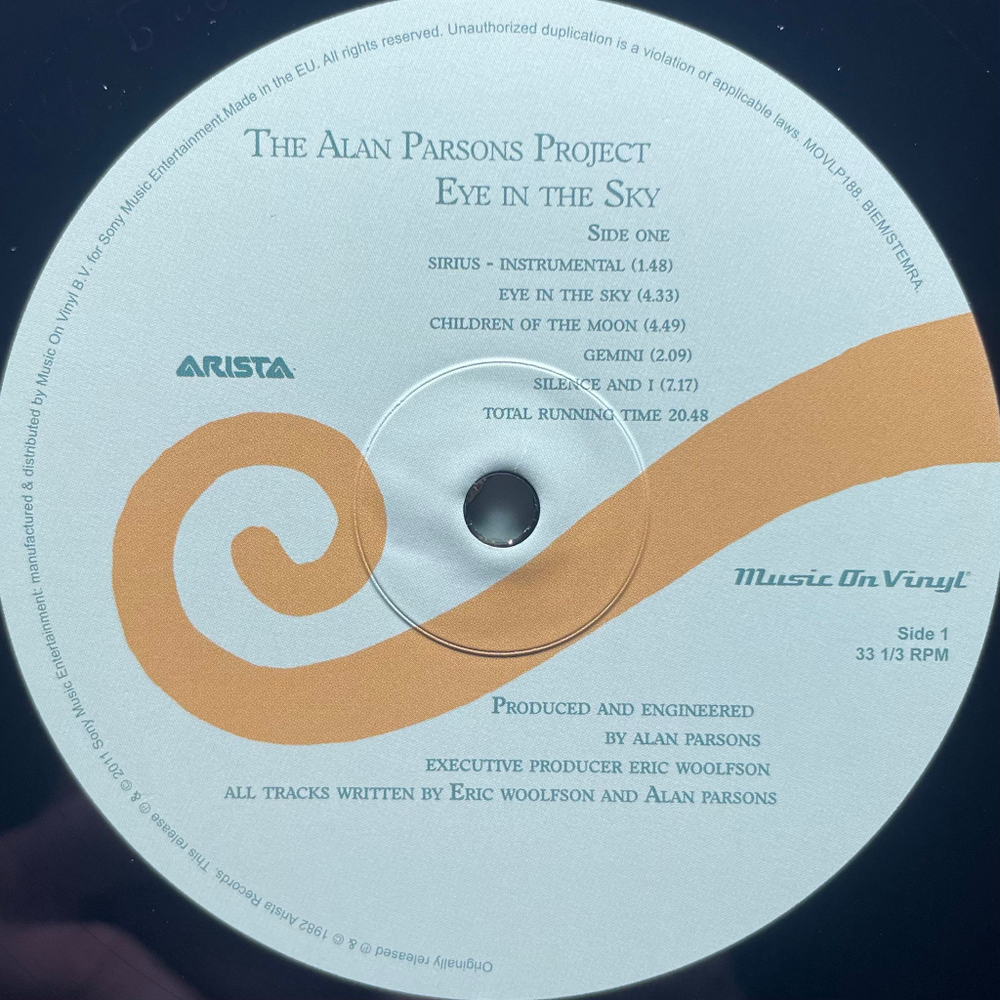 The Alan Parsons Project ‎– Eye In The Sky (Европа 2012г.)