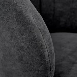 Стул Bradex Home Paola графит, матовое золото, на поворотном механизме