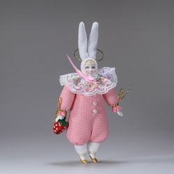 Ёлочная игрушка Зайка с аксессуаром