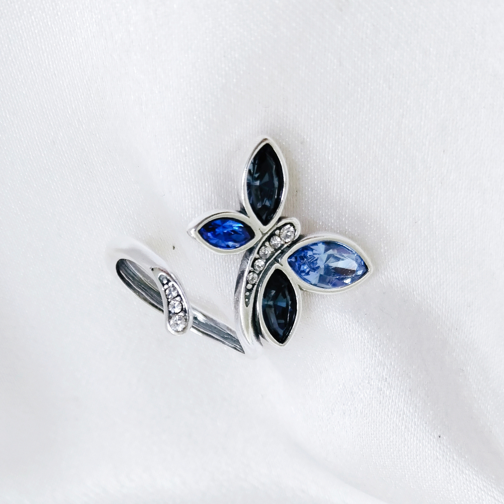 "Доминика" кольцо в серебряном покрытии из коллекции "Парк бабочек" от Jenavi