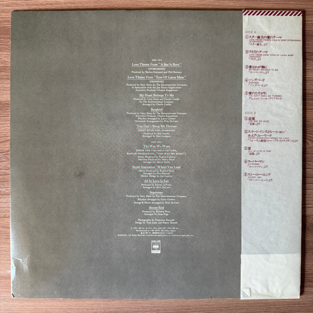 Виниловая пластинка Barbra Streisand – Barbra Streisand's Greatest Hits - Volume 2 LP
