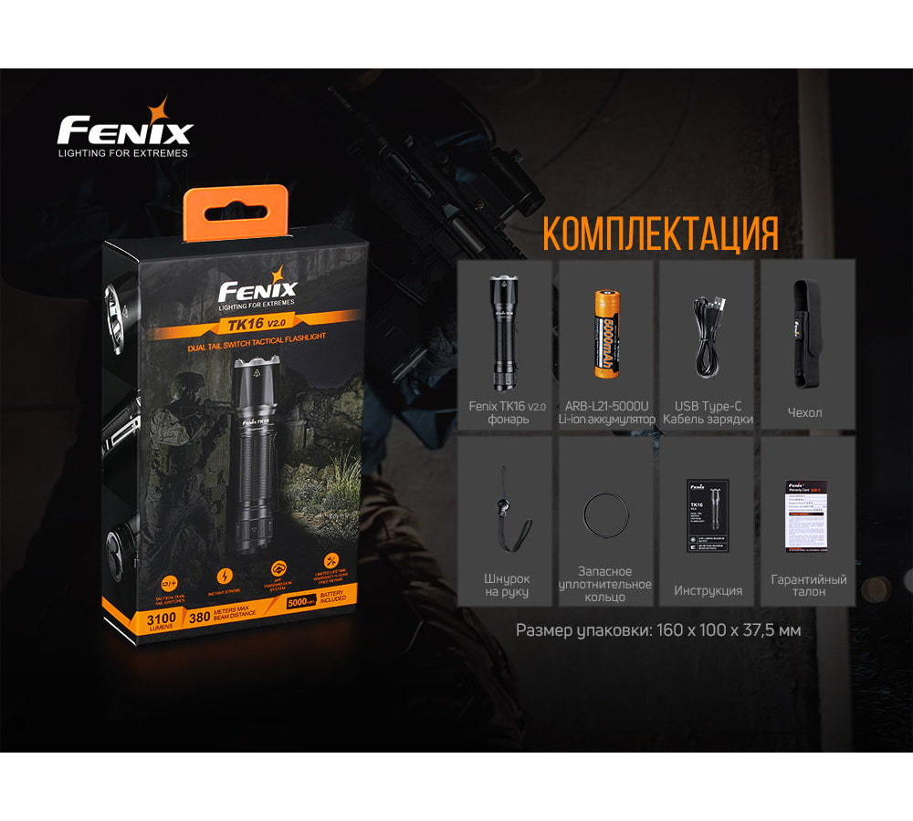 Фонарь Fenix TK16V20 Cree  SST70 LED