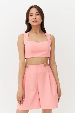 Топ-сердечко цвета персик