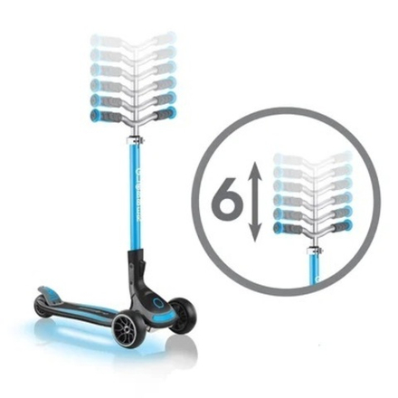 Самокат Globber Ultimum Lights голубой