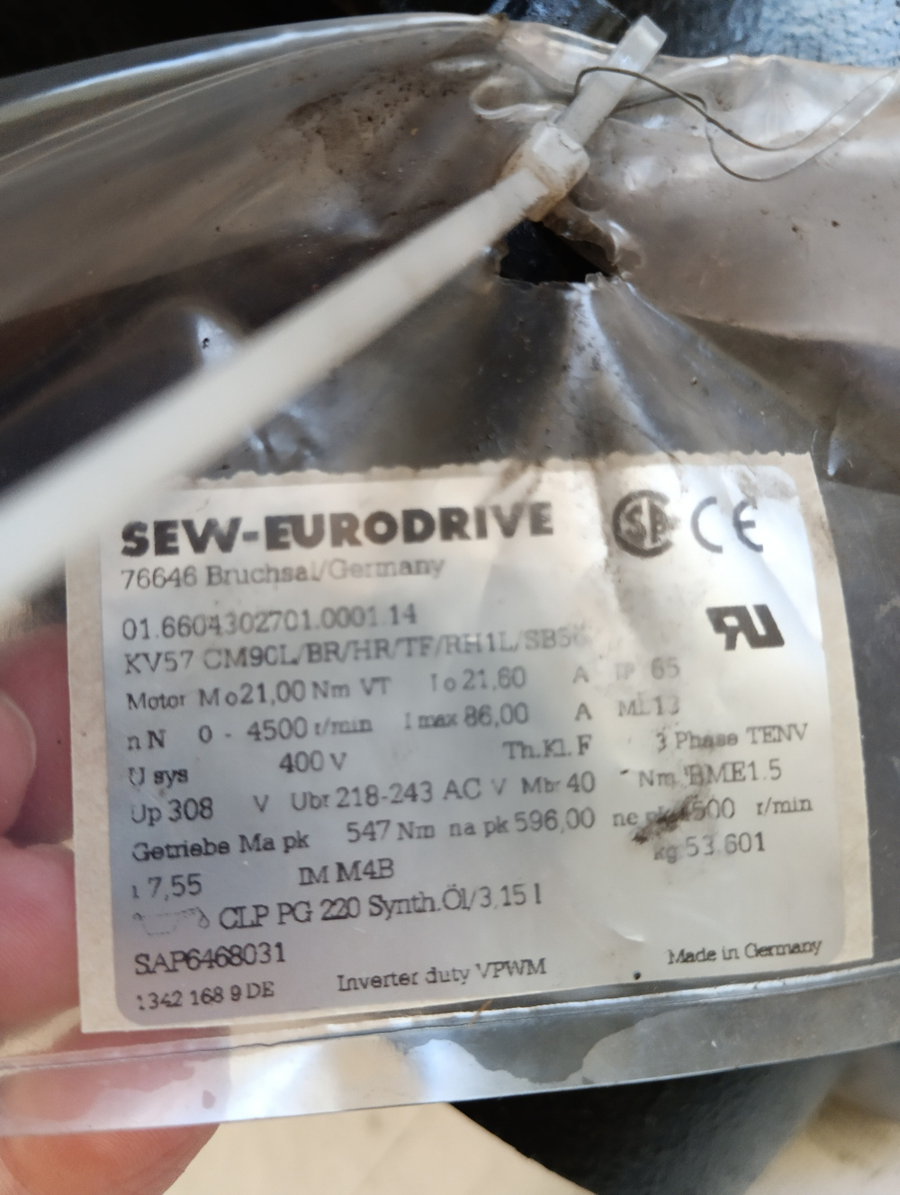 SEW Eurodrive KV57 CM90L/BR/HR/TF/RH1L/SB56 б/у