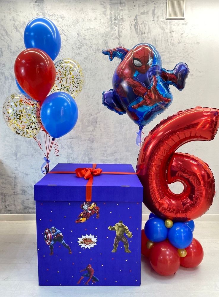Воздушные шары Супергерои Марвел Marvel, Человек Паук Spider-Man №1694