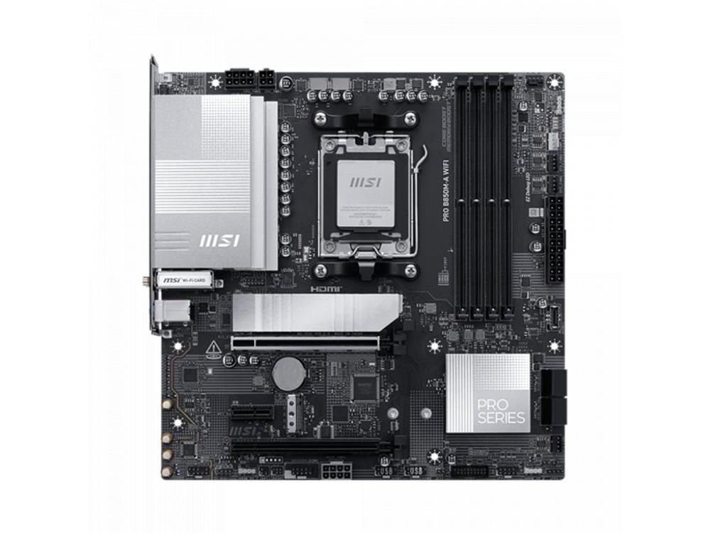 Материнская плата MSI PRO B850m-a Wifi, Socket AM5, AMD B850, mATX, RTL