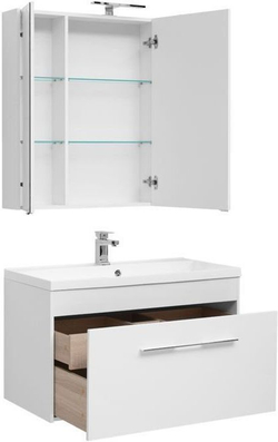 Мебель для ванной Aquanet Августа 100 белый (раковина Нота NEW)