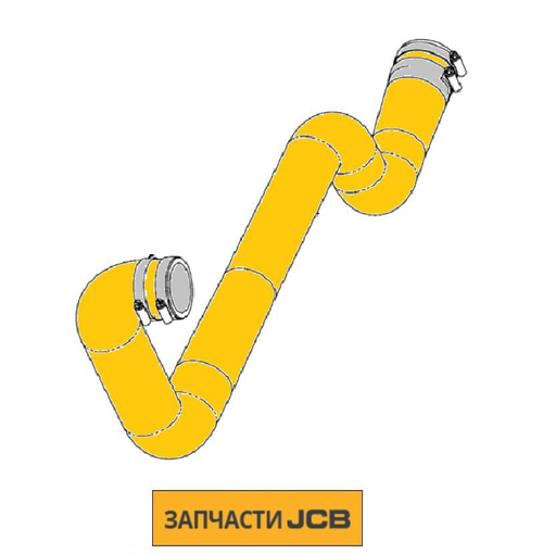 Патрубок JCB 332/V3814