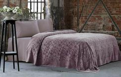 Покрывало ПИКЕ BAROC фиолетовый TIVOLYO HOME Турция