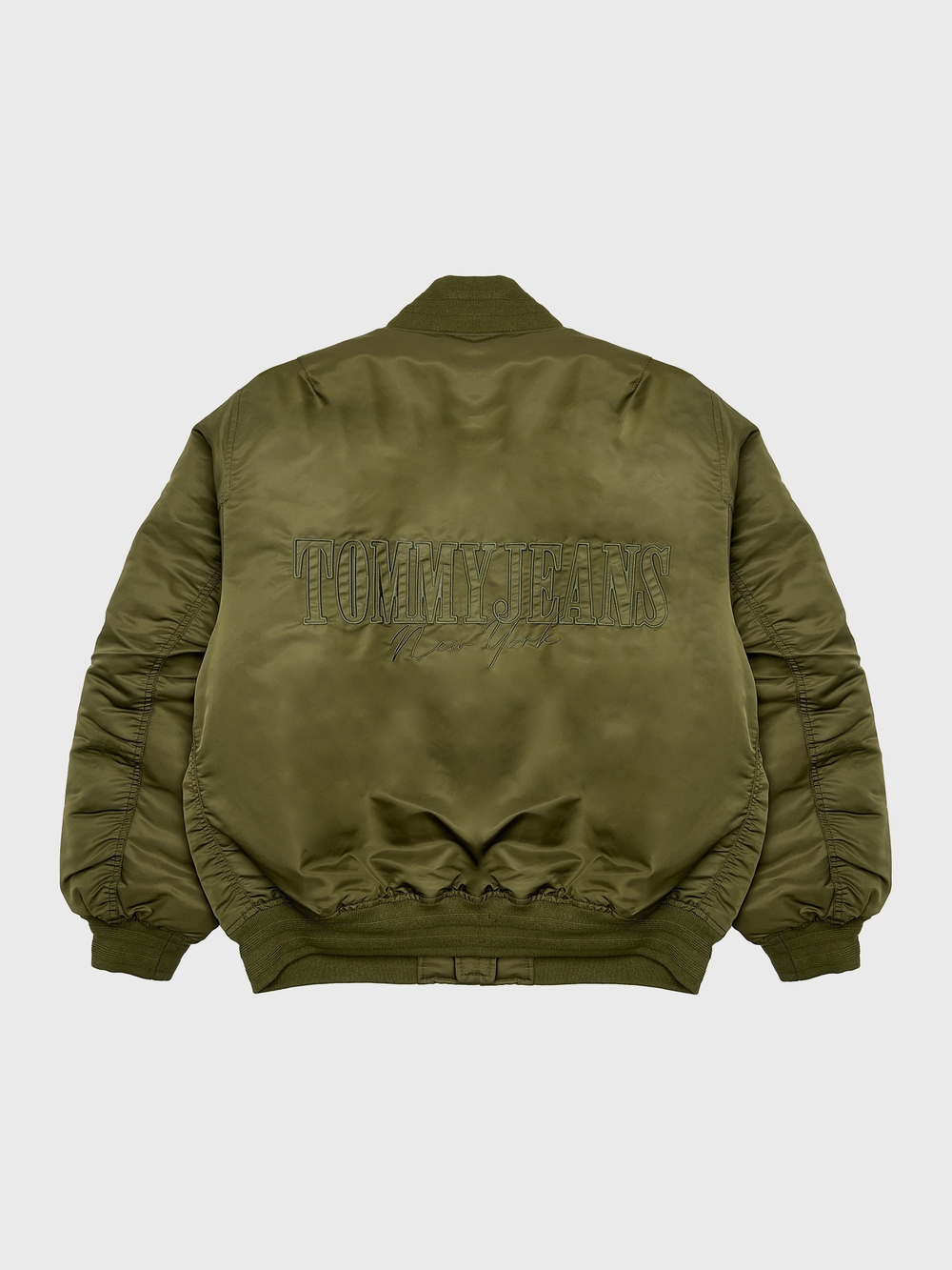 Бомбер Tommy Jeans Relaxed Fit Sateen Drab Olive Green - XL