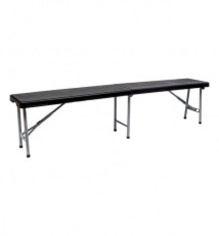 Скамья пластиковая разборная 180 черная