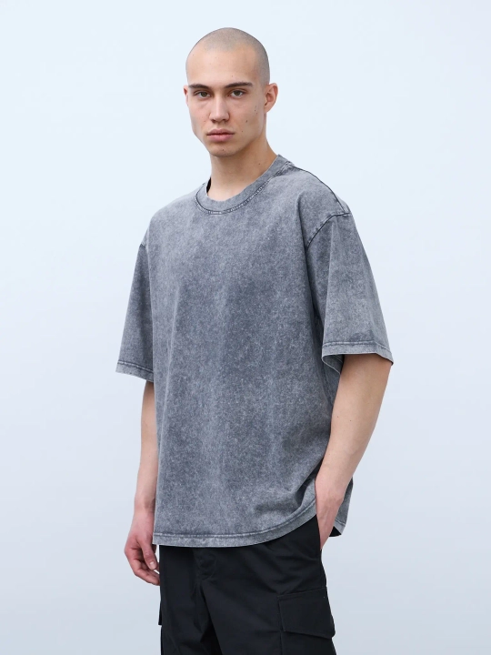 Футболка (серый) Garment dyed 230 г