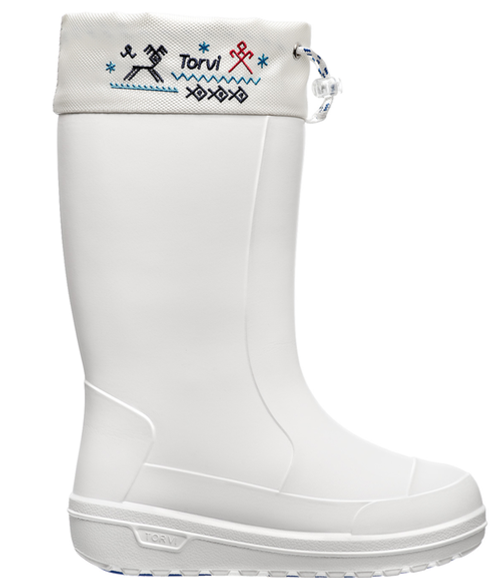 Женские зимние сапоги из ЭВА TORVI Онега белые -40