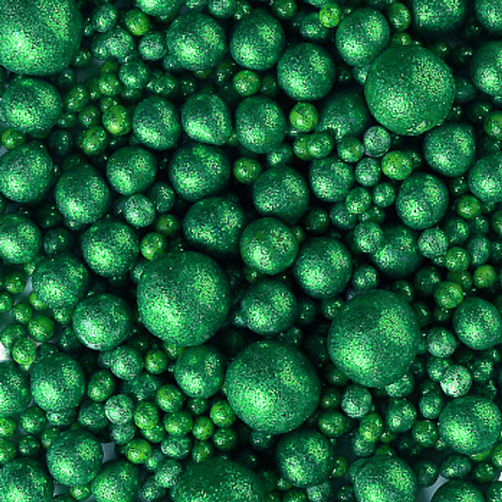 Драже зерновое в шоколадной глазури Блеск МИКС Зеленый 50г