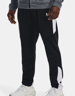 Теннисные брюки Under Armour Men's UA Tricot Track Pants - black/white