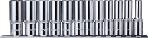 912212 Набор головок торцевых глубоких 12 гранных 1/2"DR на держателе, 10-24 мм, 12 предметов