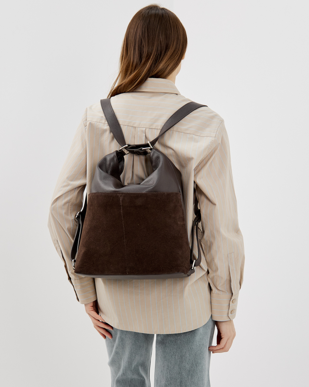 Сумка-рюкзак 578 15 коричневый