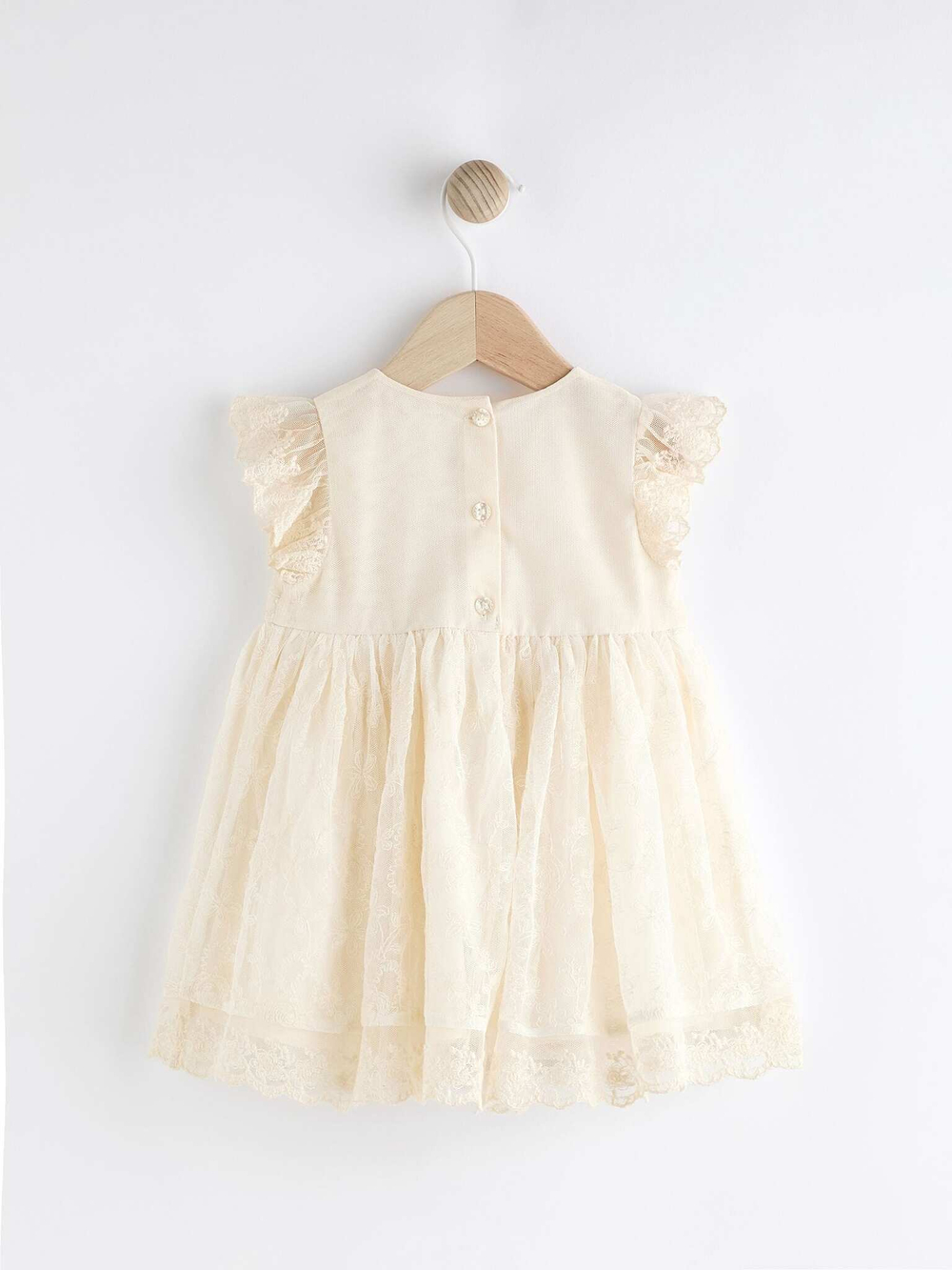 Платье для девочки Next N34-578, Кремовый