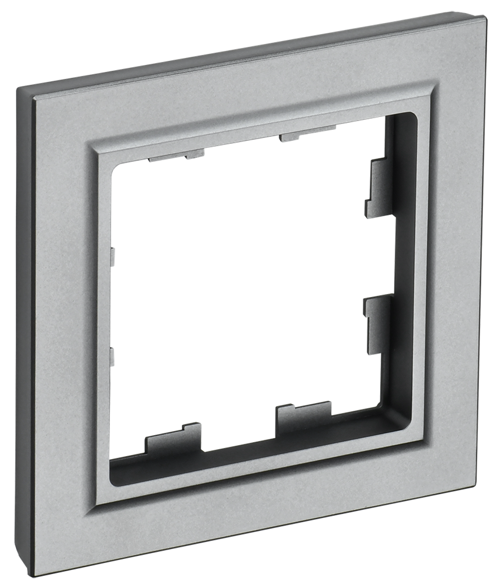BRITE Рамка 1-местная РУ-1-БрС сталь IEK