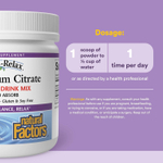 Natural Factors, Stress-Relax®, цитрат магния в порошке, смесь для приготовления напитка со вкусом тропических фруктов, 250 г (8,8 унции)
