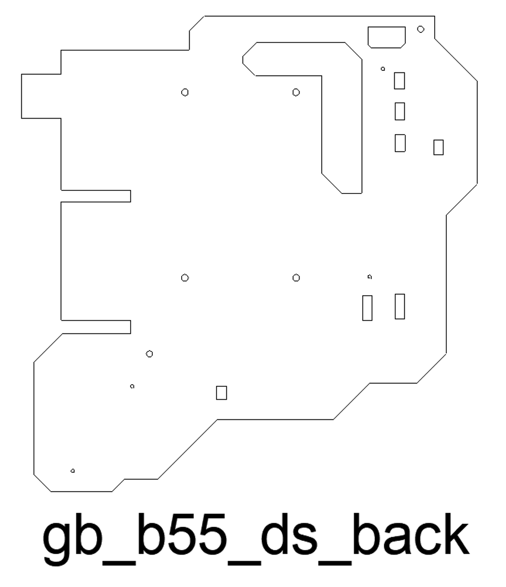 GIGABYTE B550M DS3H - чертёж бэкплейта