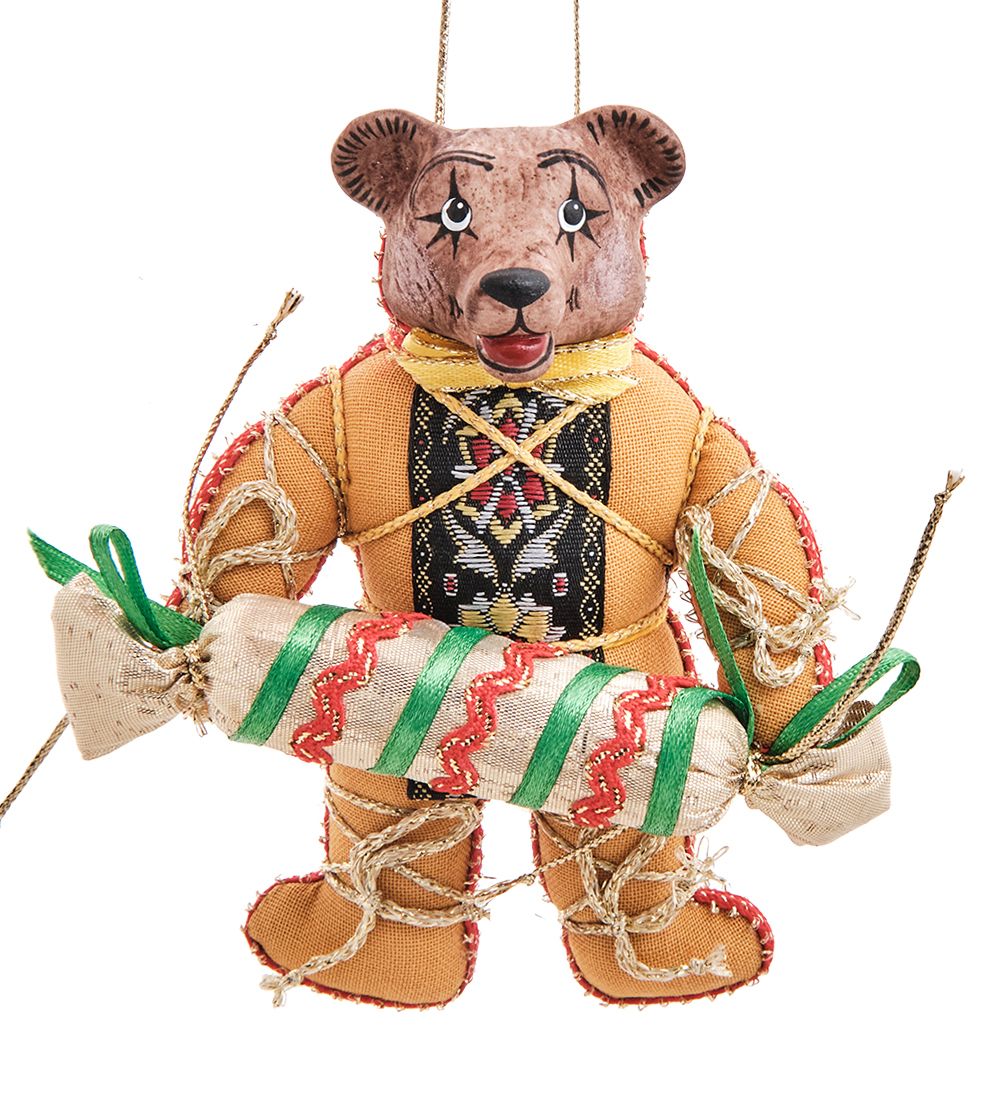 РусКукла RK-829/3 Кукла подвесная «Медвежонок с конфетой»