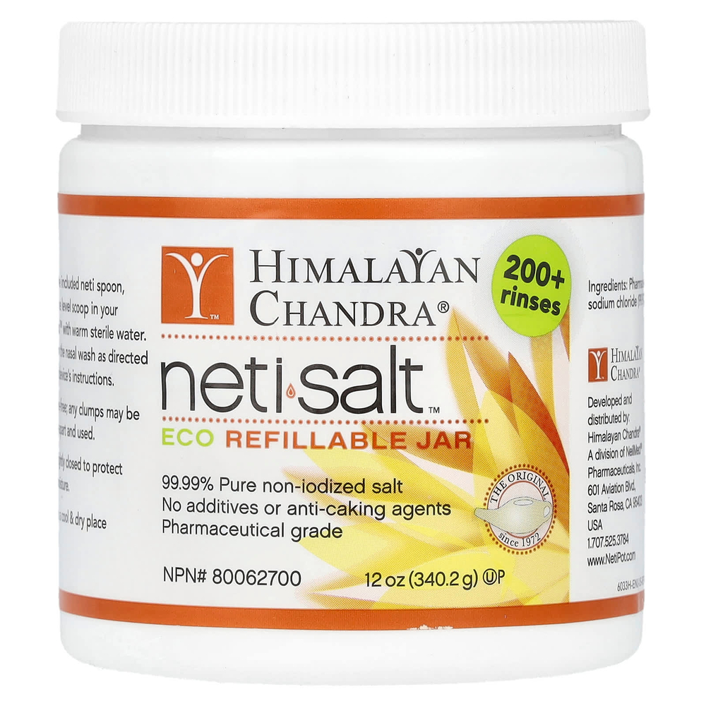 Himalayan Chandra, Нети Salt™, Eco, банка многоразового использования, 340,2 г (12 унций)