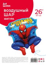Шар (26''/66 см) Фигура, Человек Паук в прыжке, 1 шт. в уп.
