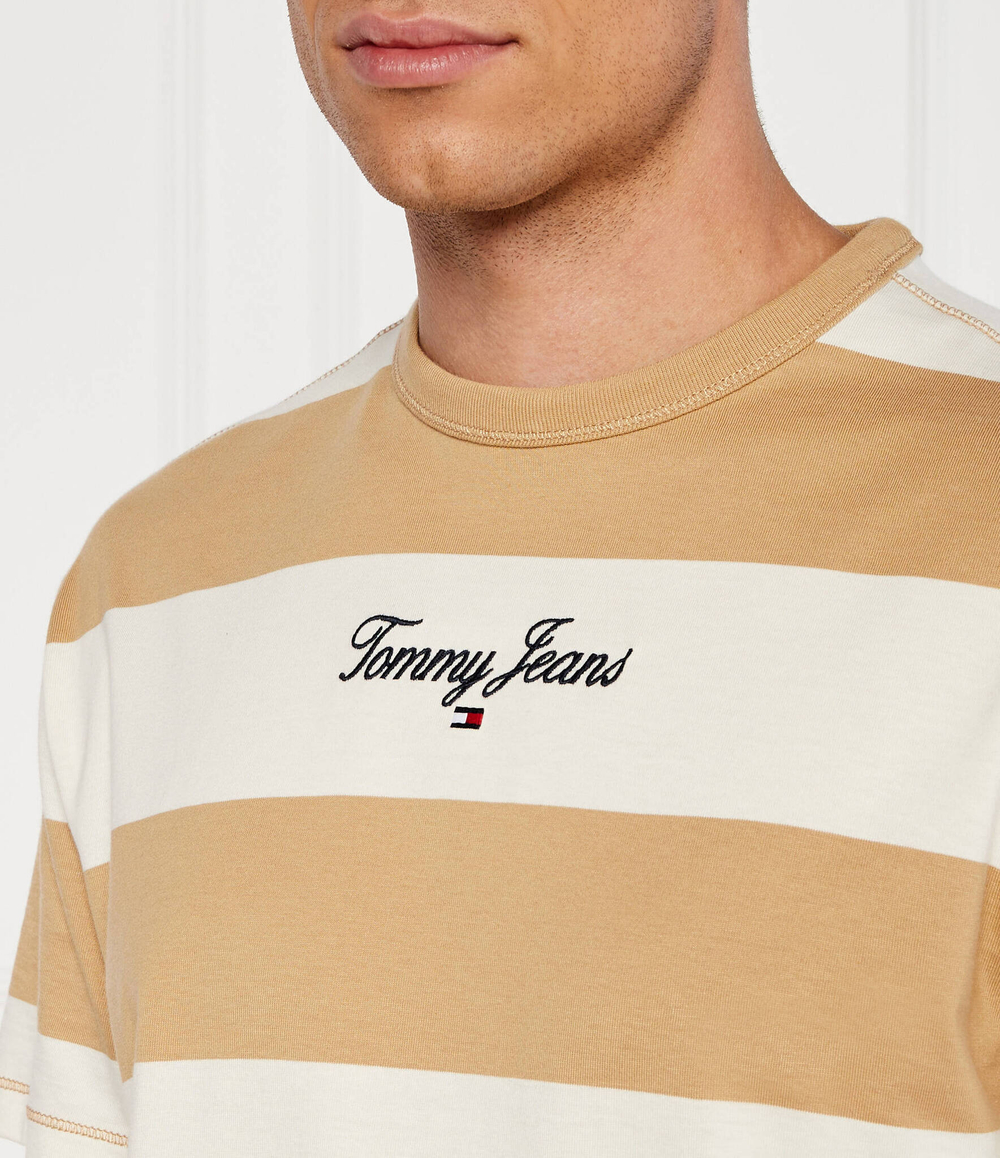 Футболка BOLD STRIPE Tommy Jeans - песочный(DM0DM18655)