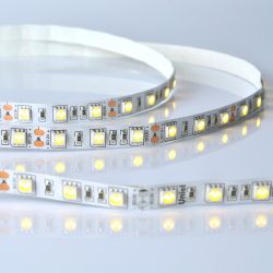 ULS-M25-5050-60LED-m-10mm-IP20-DC12V-14.4W-m-5M-3000K PROFI Гибкая светодиодная лента на самоклеящейся основе. Катушка 5м. в герметичной упаковке. Теплый белый свет3000К. ТМ Uniel.