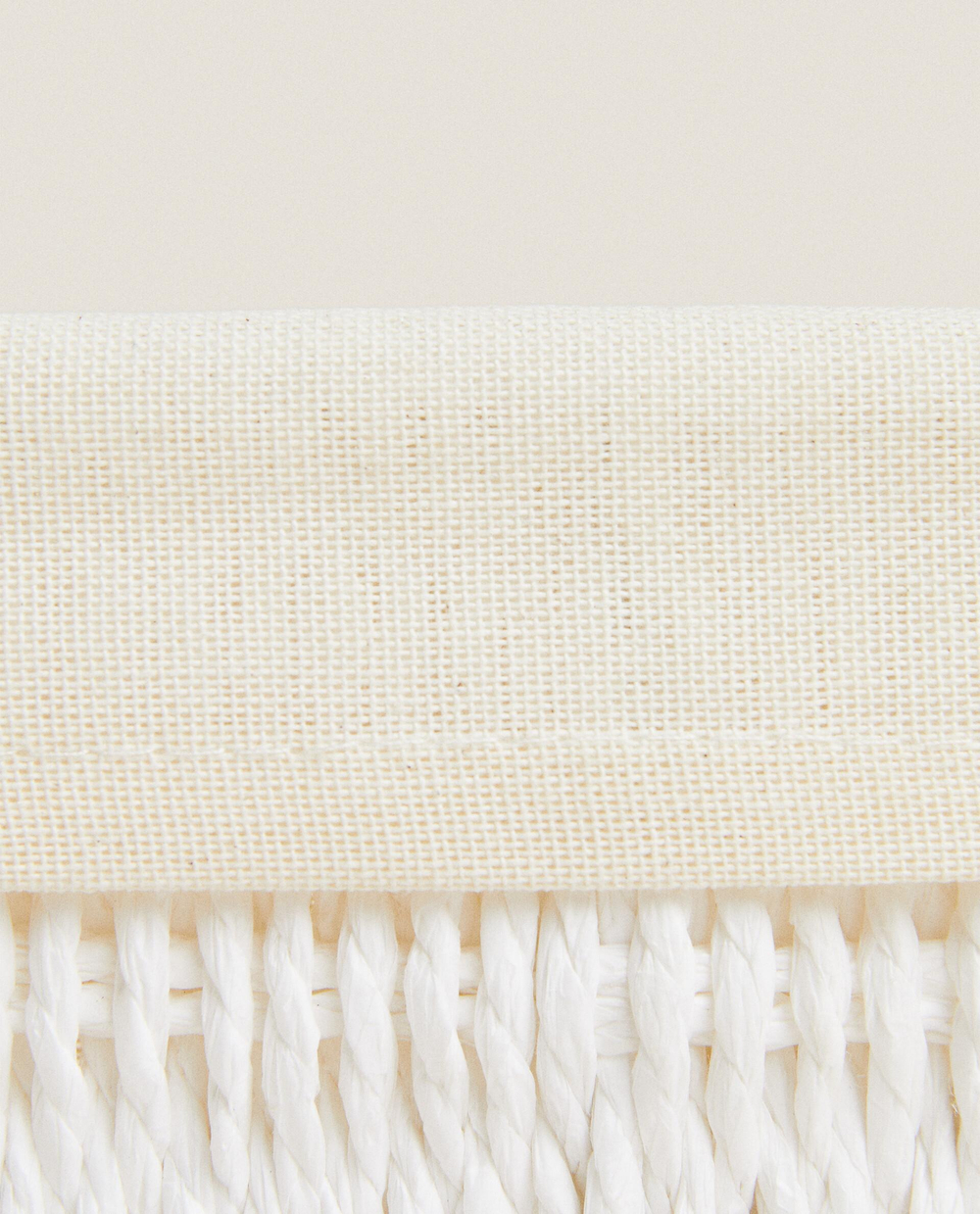 Zara Home Корзина из плетёной бумаги, цвет бежевый, 32 см
