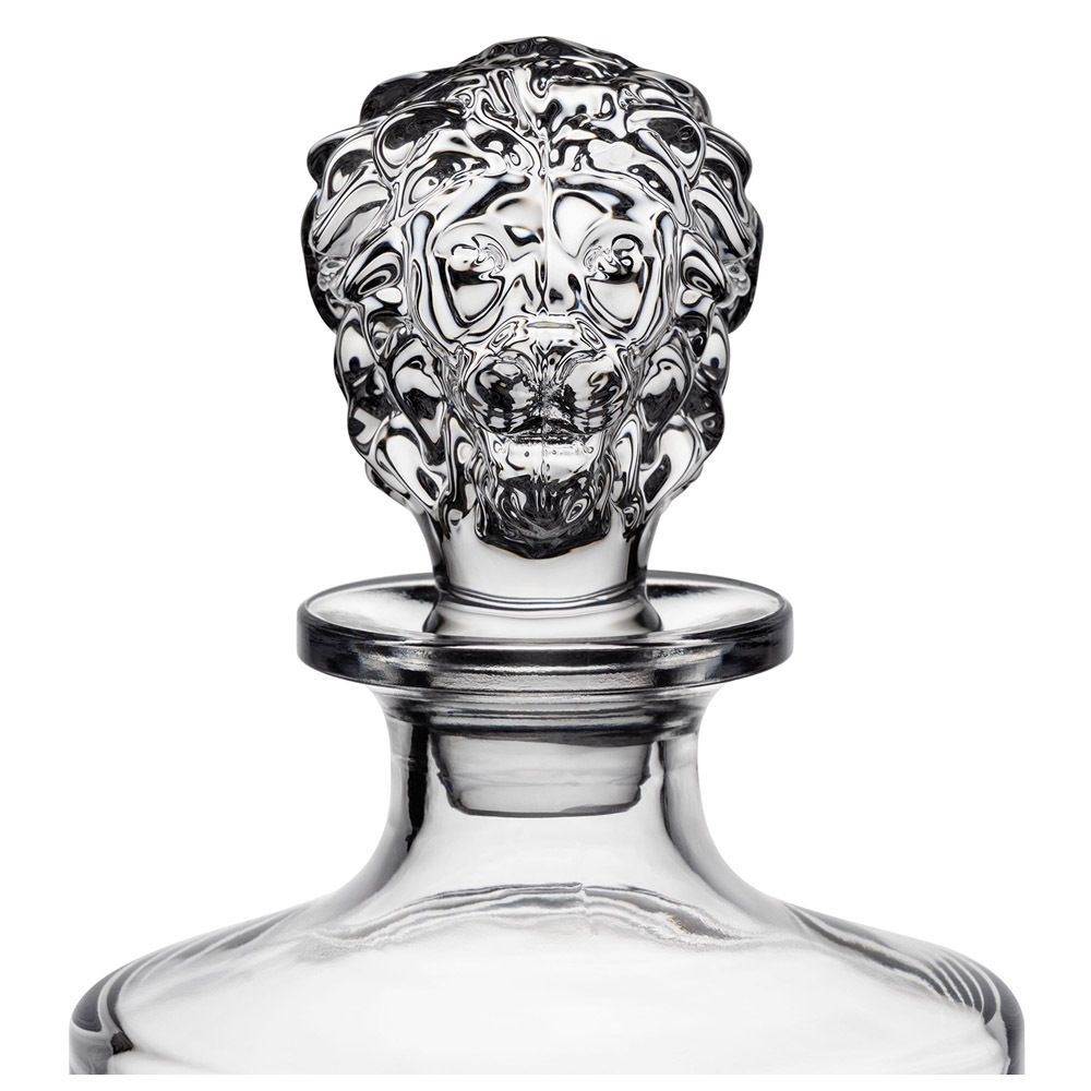 НАБОР ДЛЯ ВИСКИ "LION": ШТОФ + ДВА СТАКАНА, 850 МЛ/310 МЛ