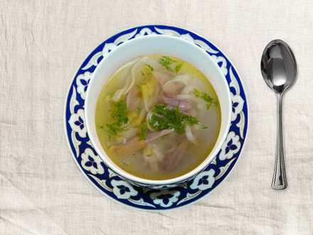 Суп с домашней лапшой