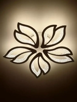 Люстра потолочная светодиодная с пультом ДУ Rivoli белая 110 Вт, 3000К - 6000К, светильник на кухню, в детскую, в спальню