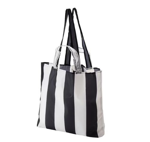 СКАЙНКЕ SKYNKE Сумка для покупок 45x36 см, черно-белая