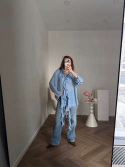 Блуза Flow голубой