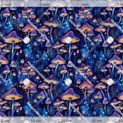 Сказочные грибы  by KabolovaPatternDesign 390 DPI