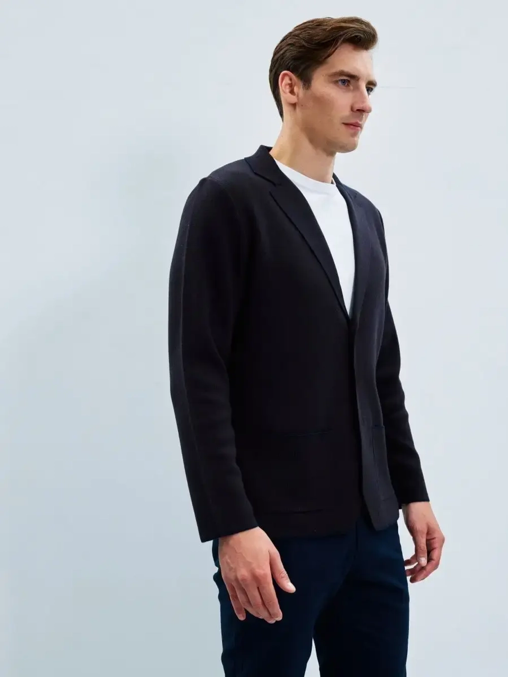 Пиджак вязаный