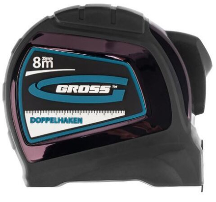 Рулетка Doppelhaken GROSS 8мх25мм (6шт)