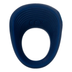 Синее эрекционное кольцо 2,5см с вибрацией Satisfyer Power Ring