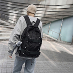 BESSIO Nylon Backpack Regular Men"s Gray/Black