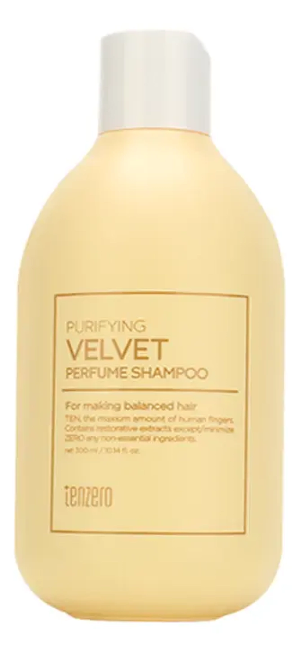 Шампунь для волос с ароматом свежести TENZERO Purifying Velvet Perfume Shampoo 300 мл