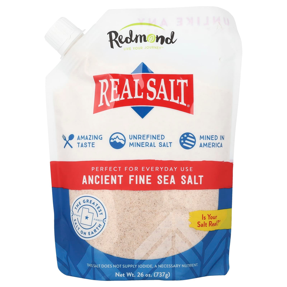 Redmond, Real Salt®, древняя морская соль мелкого помола, 737 г (26 унций)