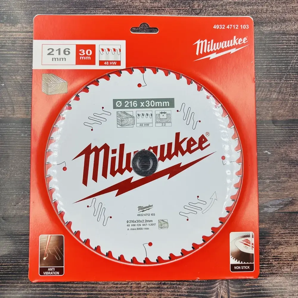 Диск пильный по дереву Milwaukee 216x30x48