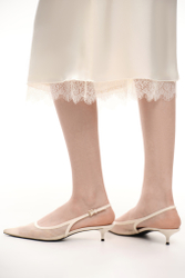 Юбка миди с кружевом (Sunday Skirt), молочная