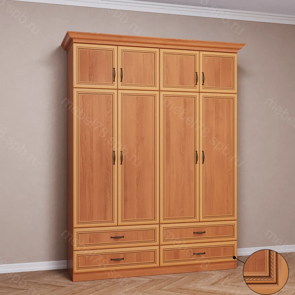 Шкаф распашной с антресолью 4/10