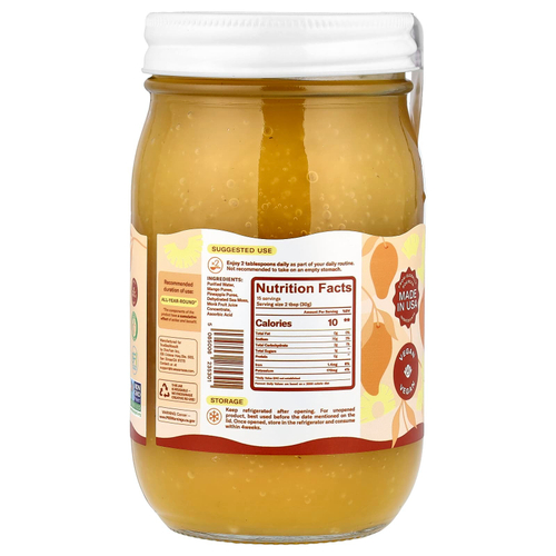 True Sea Moss, гель с морским мхом, суперфуд, манго и ананас, 473 мл (16 жидк. унций)